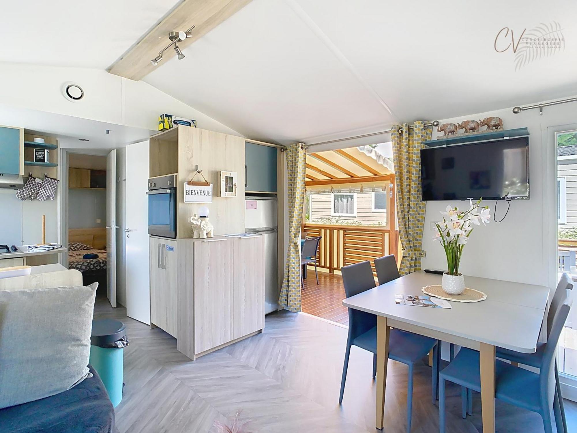 Mobil-Home Ja 68 A Vias - La Carabasse - Camping Siblu Avec Piscine Exterior foto